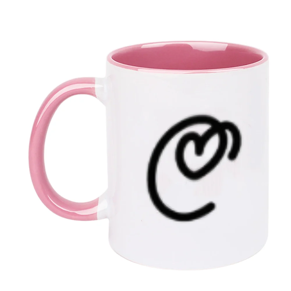 11oz Ceramic Coffee Mug with Abstract Swirl Line Art Design for Home Party Office Drinking, Perfect for Valentine's Day Birthday