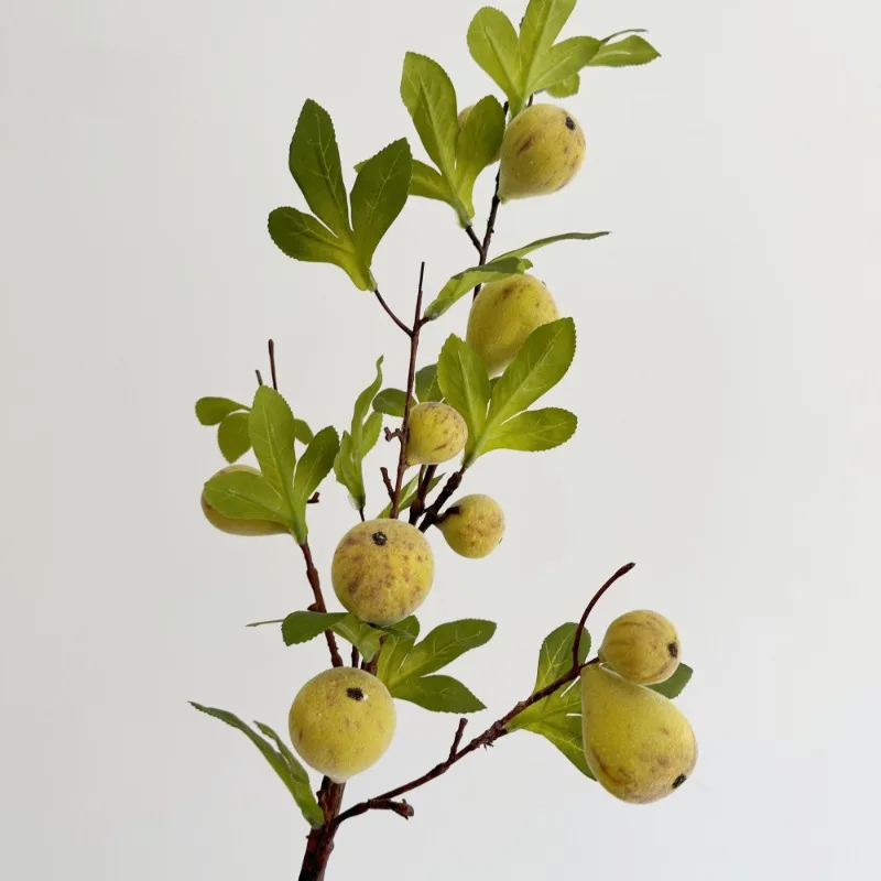 Kunstfeigenzweig mit Früchten, 31,8 cm, perfekt für DIY-Party-Raumdekoration, künstliche Blumen, Hochzeitsdekoration im Innen- und Außenbereich – Detail 4