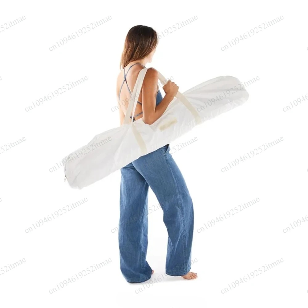 four‑corner square beach umbrella solid wood cotton tassels uv protection seaside camping custom logo