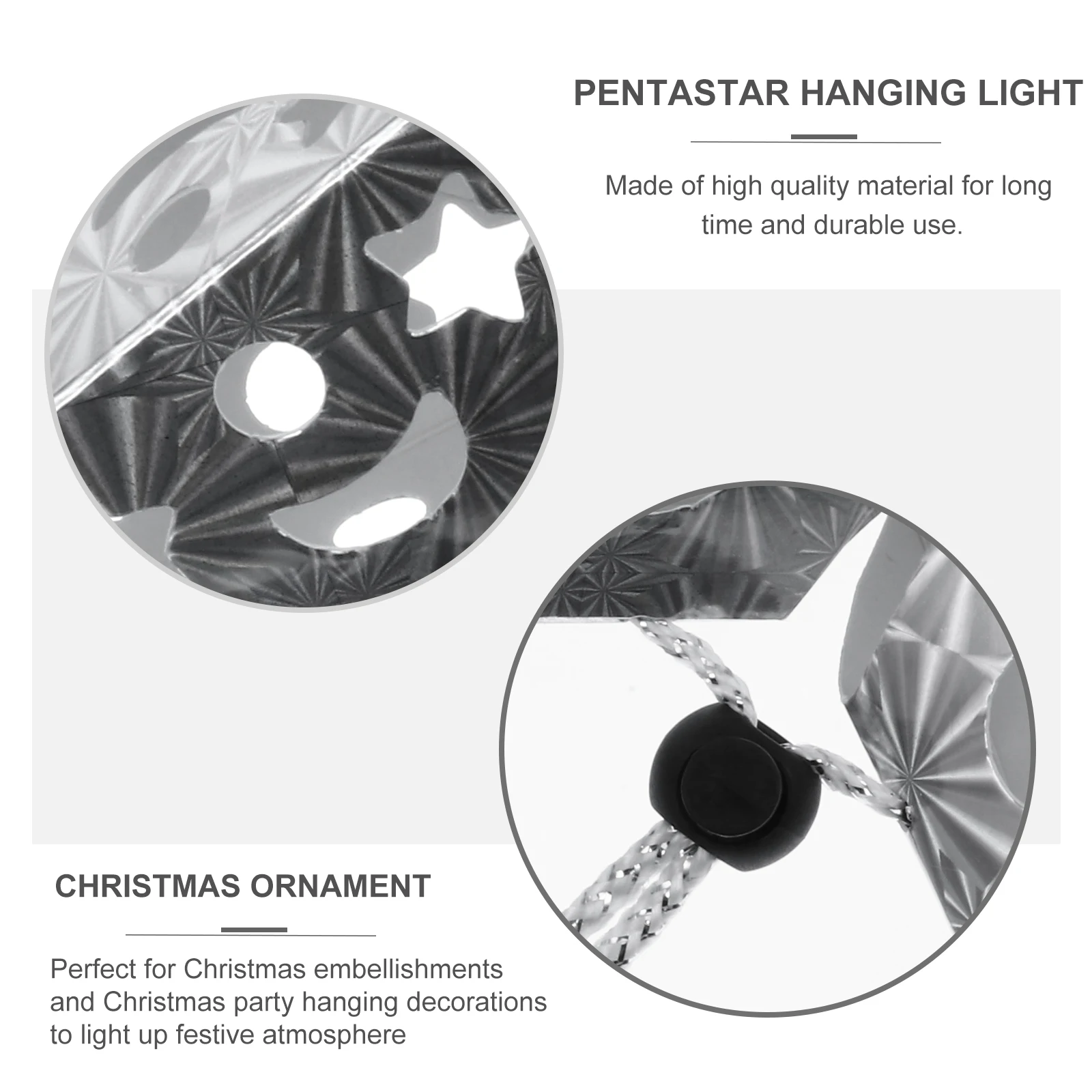 

1 Set Of Christmas Hanging Light For Home Party Xmas Decoration, Paper Hanging Lamp, Stereo Ornament, Holiday Decor, Indoor