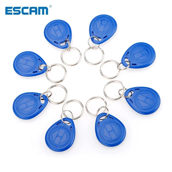 ESCAM 1 stücke 125kHz RFID Proximity ID-Token Tag Key Keyfobs Keychain Kette Kunststoff Für Access System