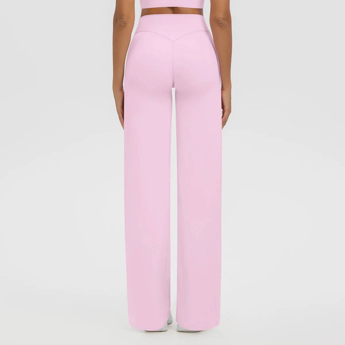Summer Breathable Solid Color Wide Leg Pants Loose Peach Buttocks Quick Drying Yoga Pants for Woman Fitness Sports Running Pants