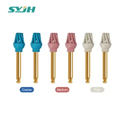 Dental Rubber Spiral Flex Polisher Golden Handle Dental Rubber Diamond Eagle Brush Kit Helicoid For Composite Polishing Tools