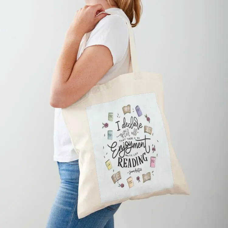 

No Enjoyment Like Reading Tote Bag Canvas eco bag folding Eco bag tote canvas