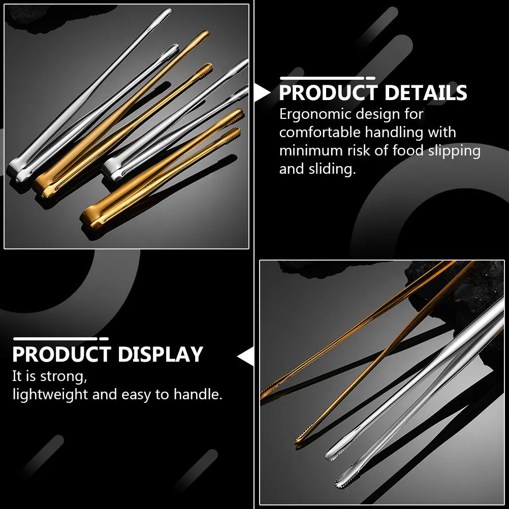 

2pcs Stainless Steel Barbecue Tongs 304 Japanese Kbbq Grilling Pliers Meat Turner Kitchen Tools Lightweight HeatResistant