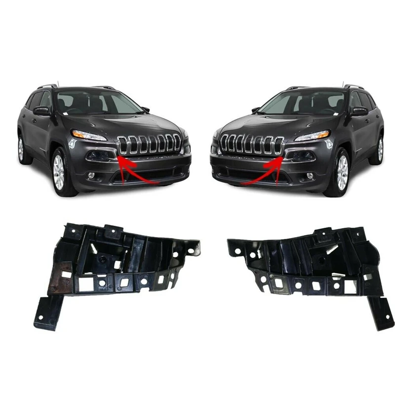 Front Left Right Bumper Side Spacer Bracket Support 68210065AD 68210064AD For 2014-2018 Jeep Cherokee