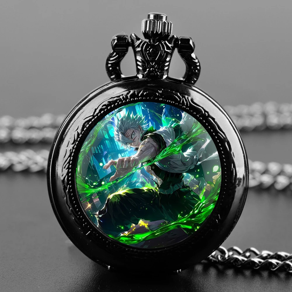 Montre de poche à quartz Anime pour hommes et femmes, Jujutsu, Kaimmense, Grahpic, collier pendentif, JOClock, bijoux pour enfants, cadeaux