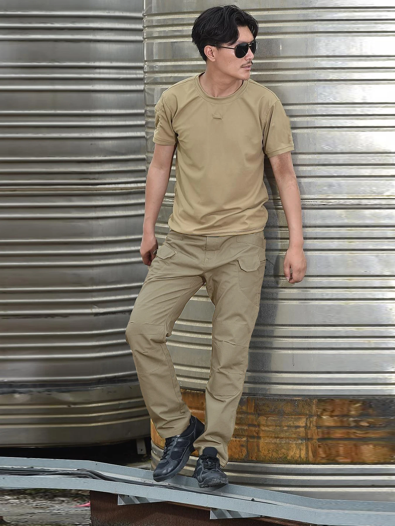 

Thin and trendy brand loose fitting ankle sports long underwear, polyester fiber reinforced men's casual pants, casual pants, lo