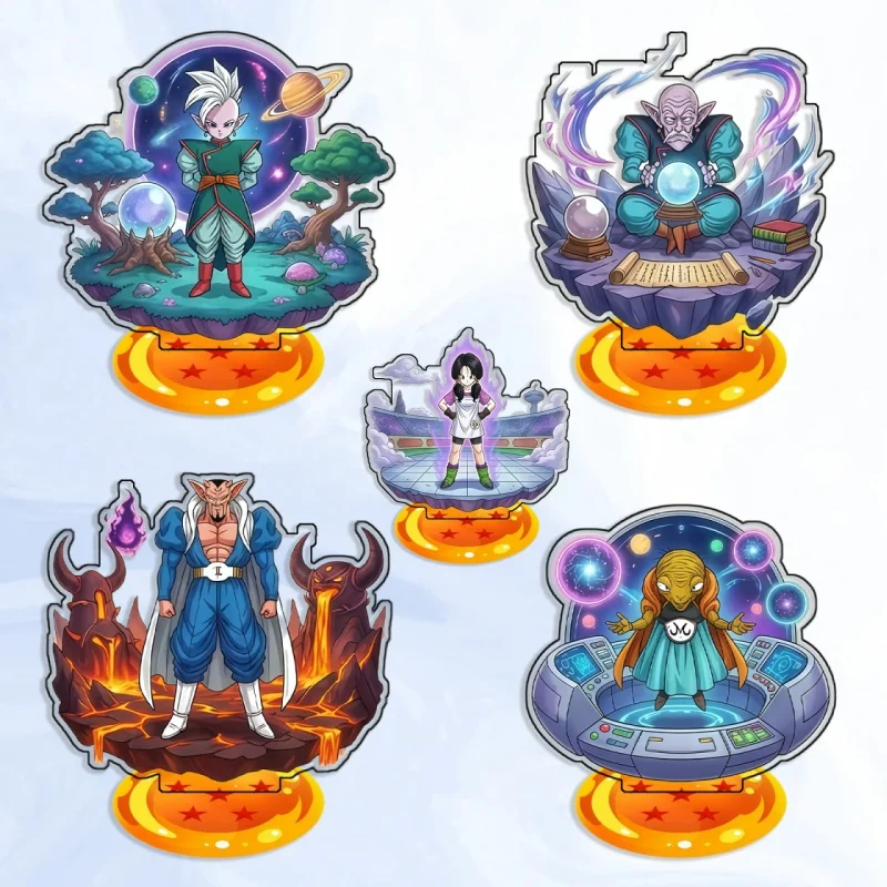 

15cm Standing Sign for Dragon Ball Shin Elder Kai Videl Dabura Acrylic SelfMade Cartoon Anime Desktop Decoration Toy Fans Gift