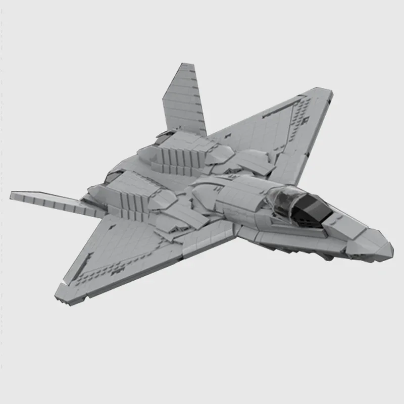 Military Model Moc Building Bricks YF-23 Black Widow II Fighter Technology Modular Blocks Gifts Christmas Toys DIY Sets Assembly