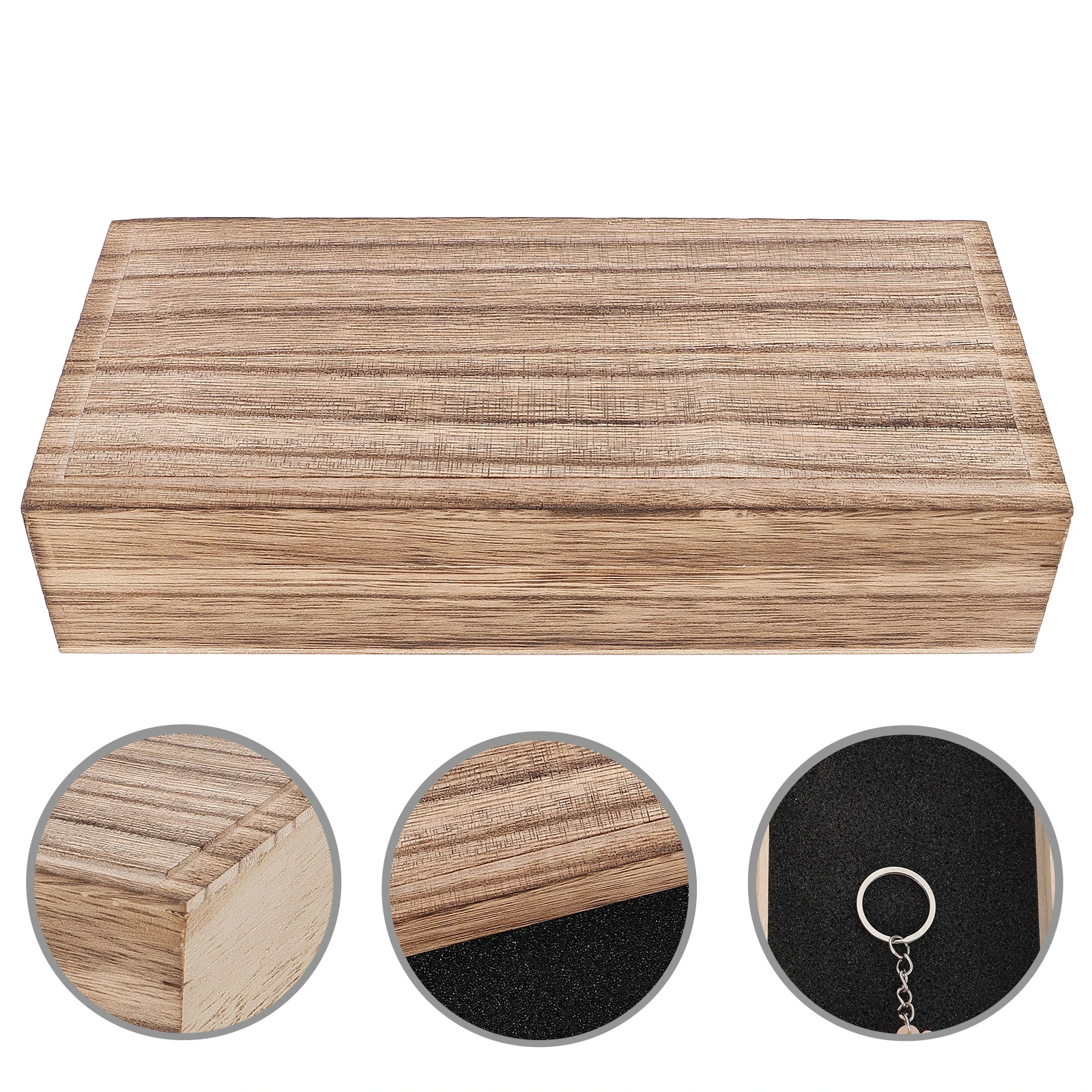 

Wooden Jewelry Box Vintage Storage Container for Earrings Rings Necklaces Beads Pins Bracelets Brooches Medal ganizer Retro