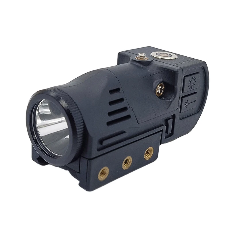 [مصباح يدوي تكتيكي ليزر LED كومبو 400 لومن أحمر/أخضر/أزرق مغناطيسي قابل لإعادة الشحن مصباح يدوي Richfir 20 مم Picatinny Rail. #3