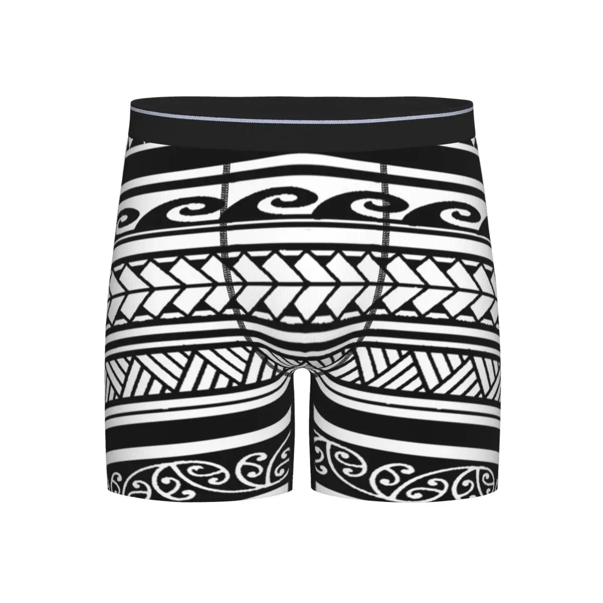 

Long Boxer Underpants Shorts Tribal Maori Warrior Tattoo New Zealand Proud Panties Male Ventilate Underwear for Homme Man Gifts