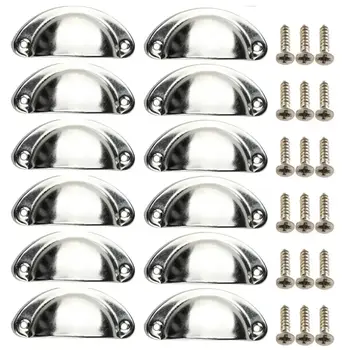 12個復古廚房抽屜櫃門把手家具旋鈕手器櫥櫃鐵藝仿古貝殼把手 6 最佳銷售 廚房旋鈕 - №6