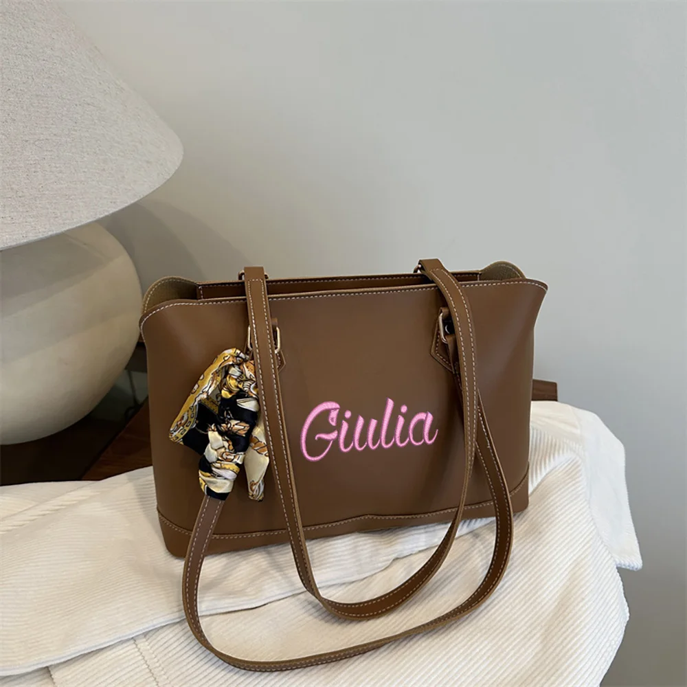 

Commuting Can Be Customized With Embroidered Bags, New Large Capacity Single Shoulder Shopping Bags For Students During Class