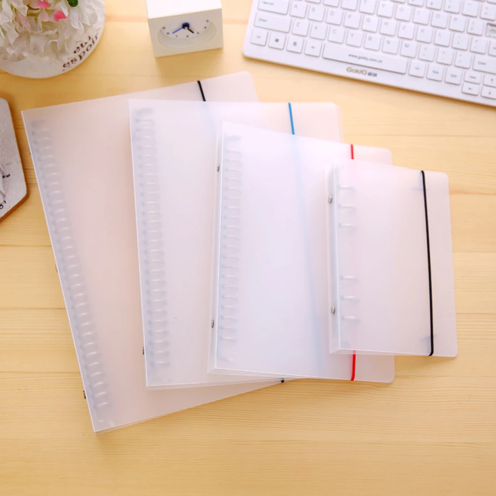 

Folder Notebook Document Folders Frosted File Loose Leaf Protector Cover