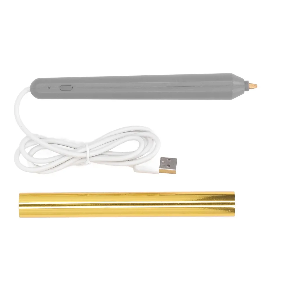 

4-размерные металлические наконечники, перо из фольги, стартовый комплект, термоактивированная фольга с питанием от USB, ручка из горячей фольги, сменные наконечники