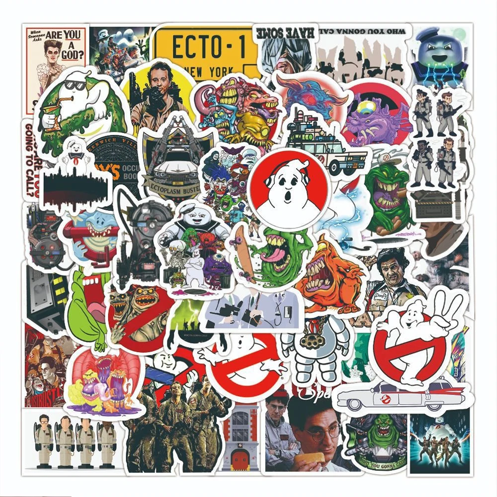 10/30/50PCS Movie Ghostbusters Sticker Graffiti Decoration Phone Case Luggage Notebook Laptop Skateboard Waterproof Sticker