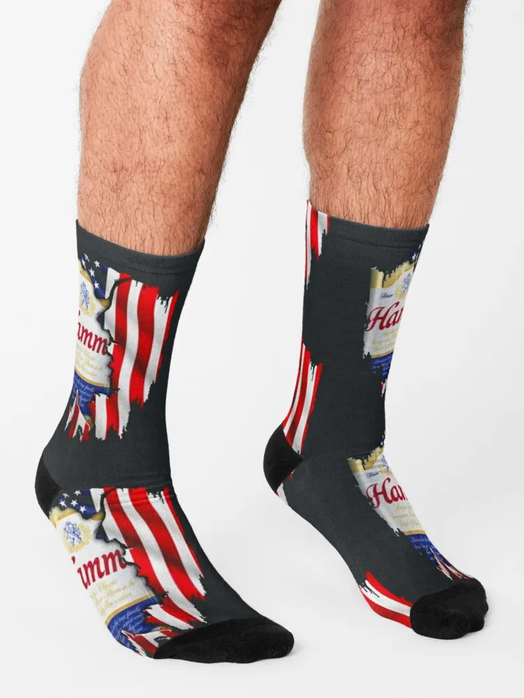 Chaussettes Hamms American Feel Beer pour hommes, 4 juillet, mode