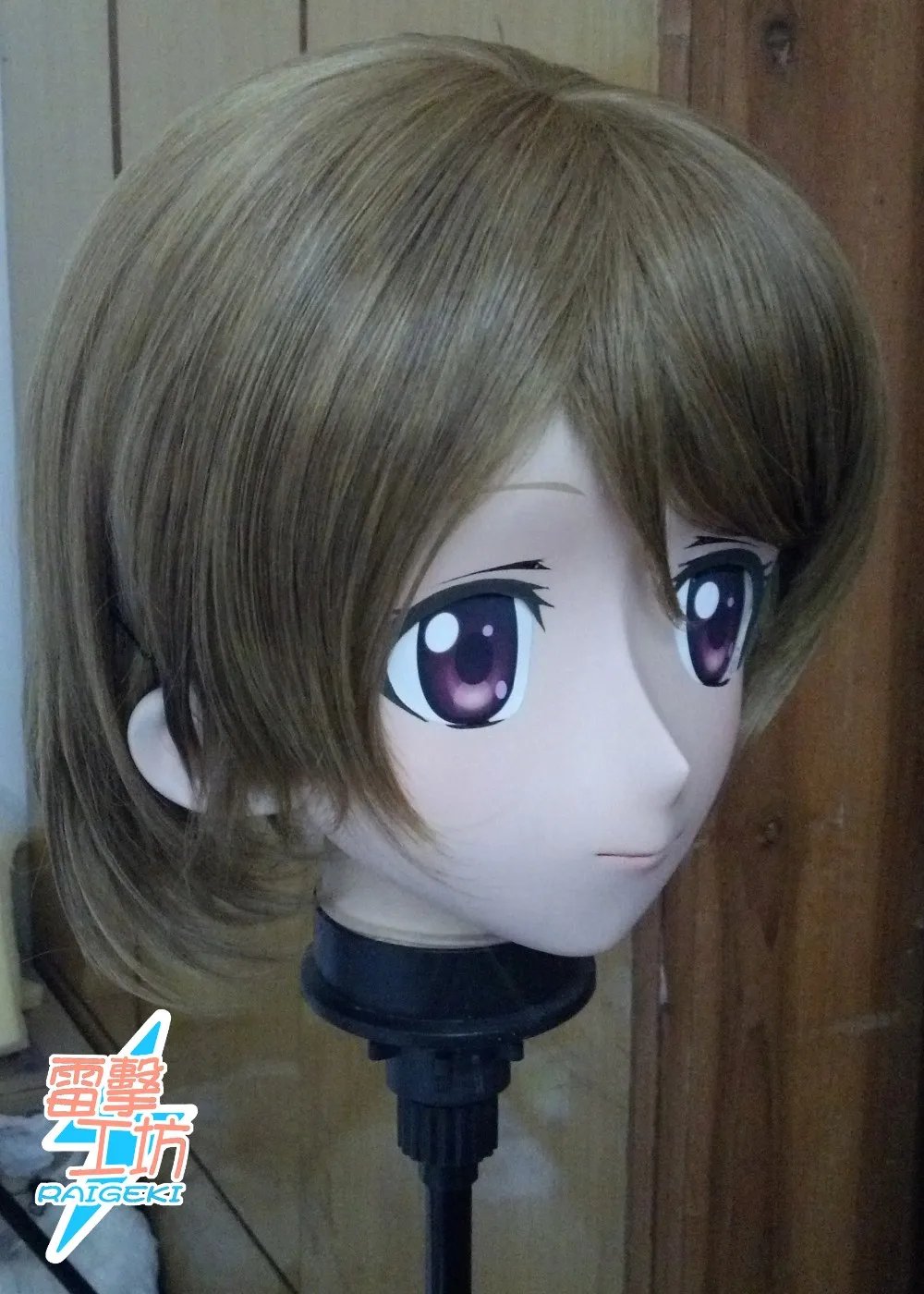 (KM91845) Top qualité à la main femme résine Crossdress tenue Cosplay japonais jeu de rôle Anime Kigurumi masque Crossdresse