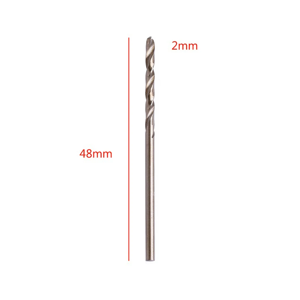 High Performance Drill Bit Set, 10pcs HSS M35 Cobalt, 1mm 2mm 3mm 4mm 5mm, Reliable for Various Metal Surfaces
