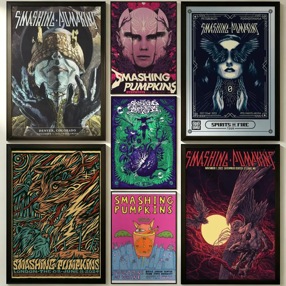 band The Smashing Pumpkins Poster HD Poster Sophisticated Modern Aesthetic Wall Art For Living Room Bedroom Office Cafe Decor