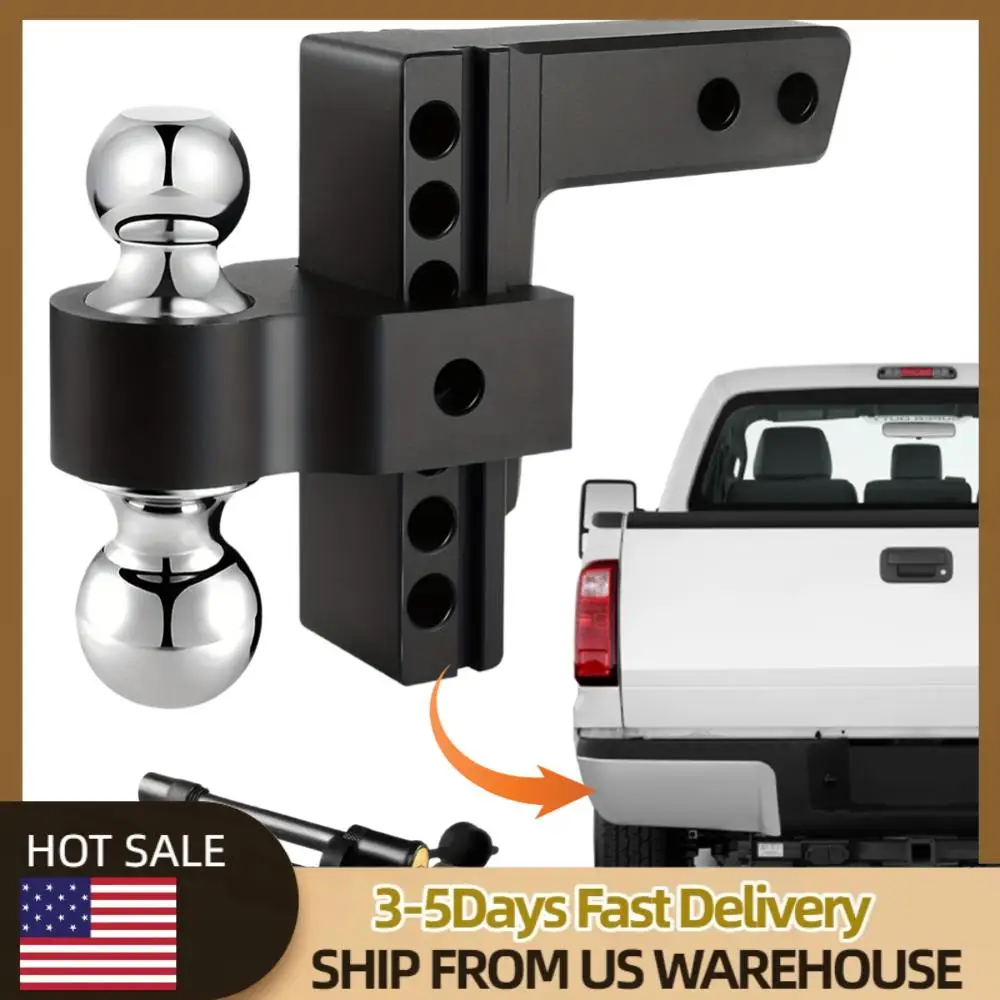 

Регулируемое прицепное устройство (фаркоп) с подъемом/опусканием на 6 дюймов, усиленное, из алюминиевого сплава, с двойным шаровым соединением, для буксировки и хранения, для приемника 2 дюйма