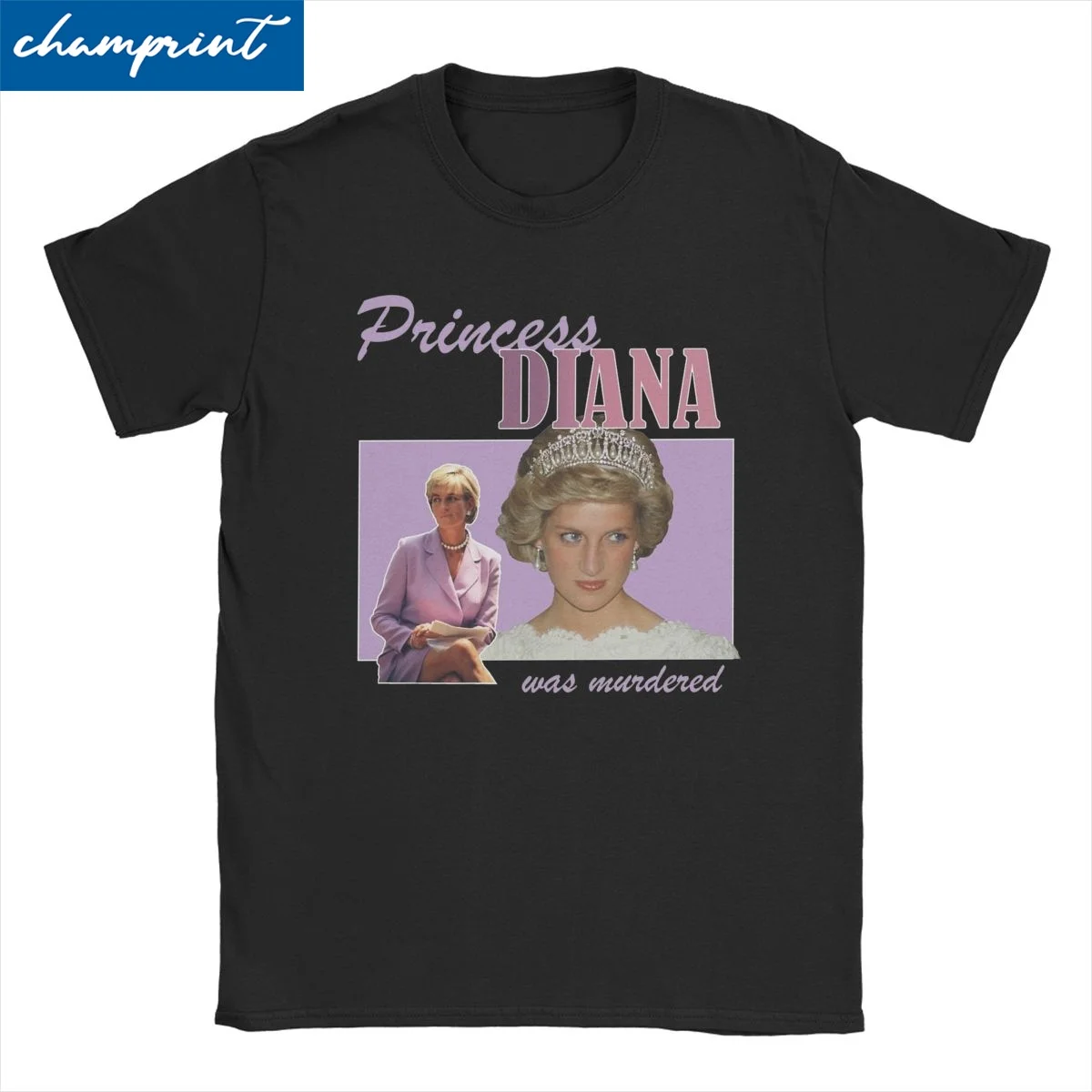 Princess Diana T-Shirts for Men Women Funny Pure Cotton Tees Crew Neck Short Sleeve T Shirt Graphic Printed Tops