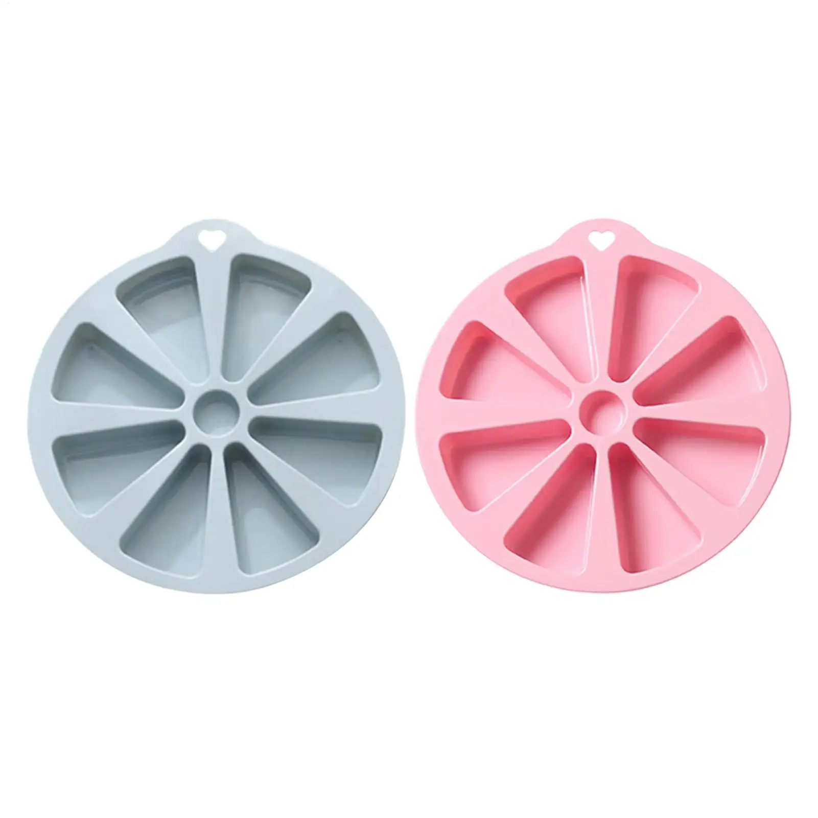 Triangle Silicone Cake Molds 8 Cavity Non-Stick Silicone Triangle Mould Cake Baking Mold For Pizza Mousse Dessert Fruit Pudding