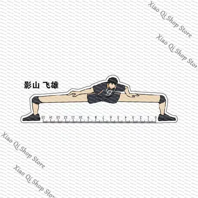 هايكيو!! الزملاء الشخصيات الشعبية، وما إلى ذلك الطبول، مسطرة مضحكة طويلة الأرجل من الأكريليك لوازم مكتبية للطلاب جودة عالية