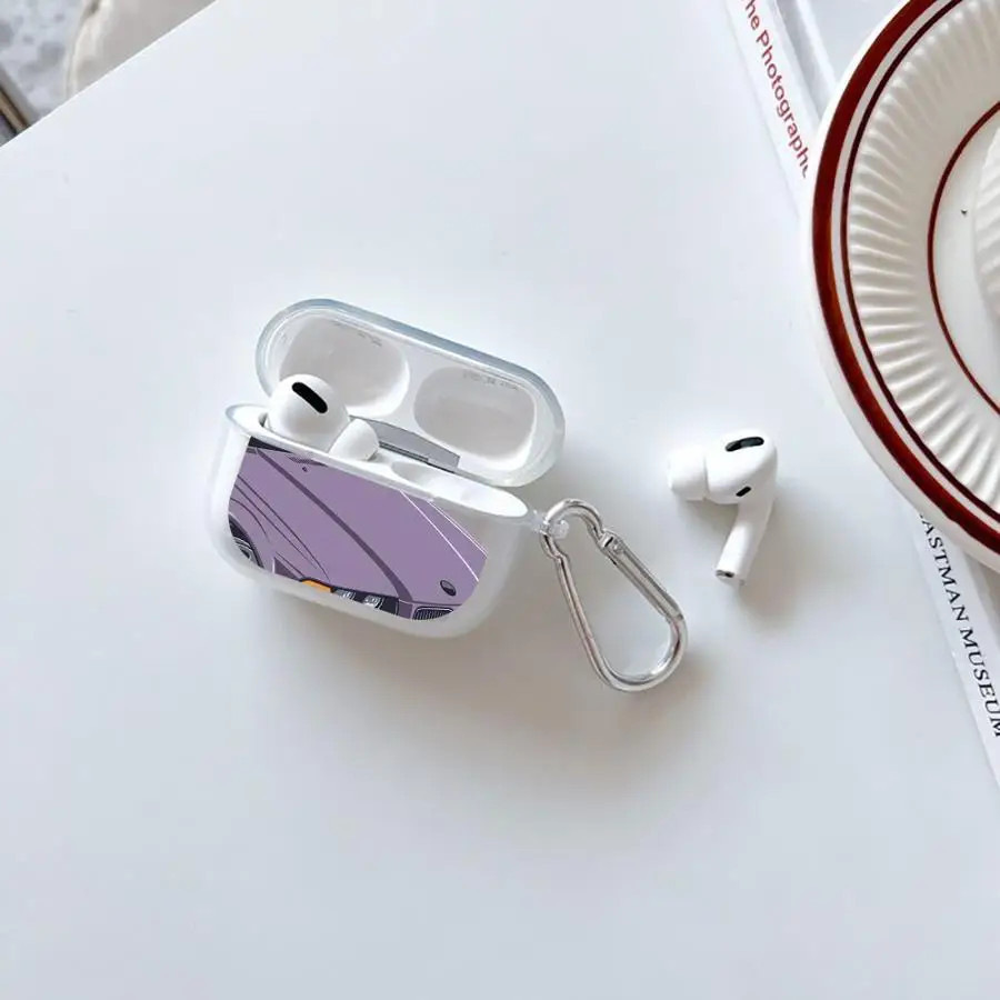 Clear Earphone Cases Cover Case For Airpods 3 4 2 Pro3 1 Pro Pro2 Blue Beast Retro Power