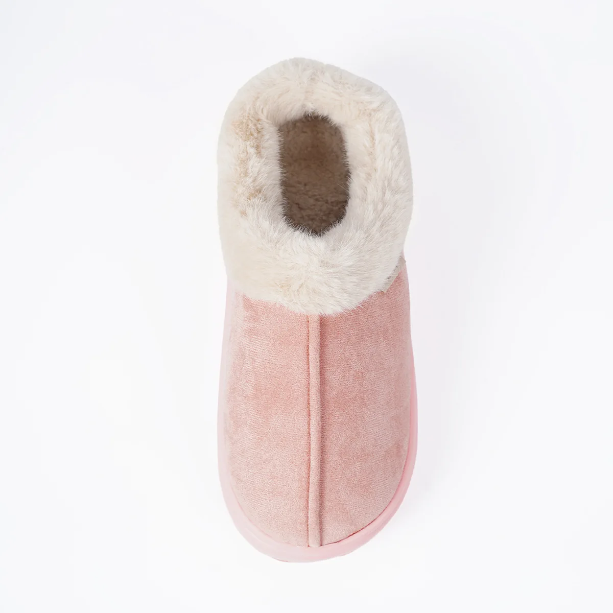 Comwarm Plattform Flauschige Hausschuhe Frauen Neue Mode Fuzzy Hausschuhe Haus Plüsch Winter Frauen Schuhe Hause Baumwolle Schuhe Große Größe – Detail 8