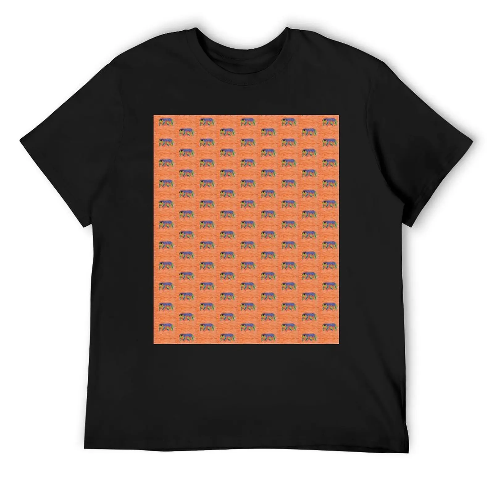 

Tardigrade in Orange T-Shirt cotton graphic tees custom shirt tops big and tall t shirts for men