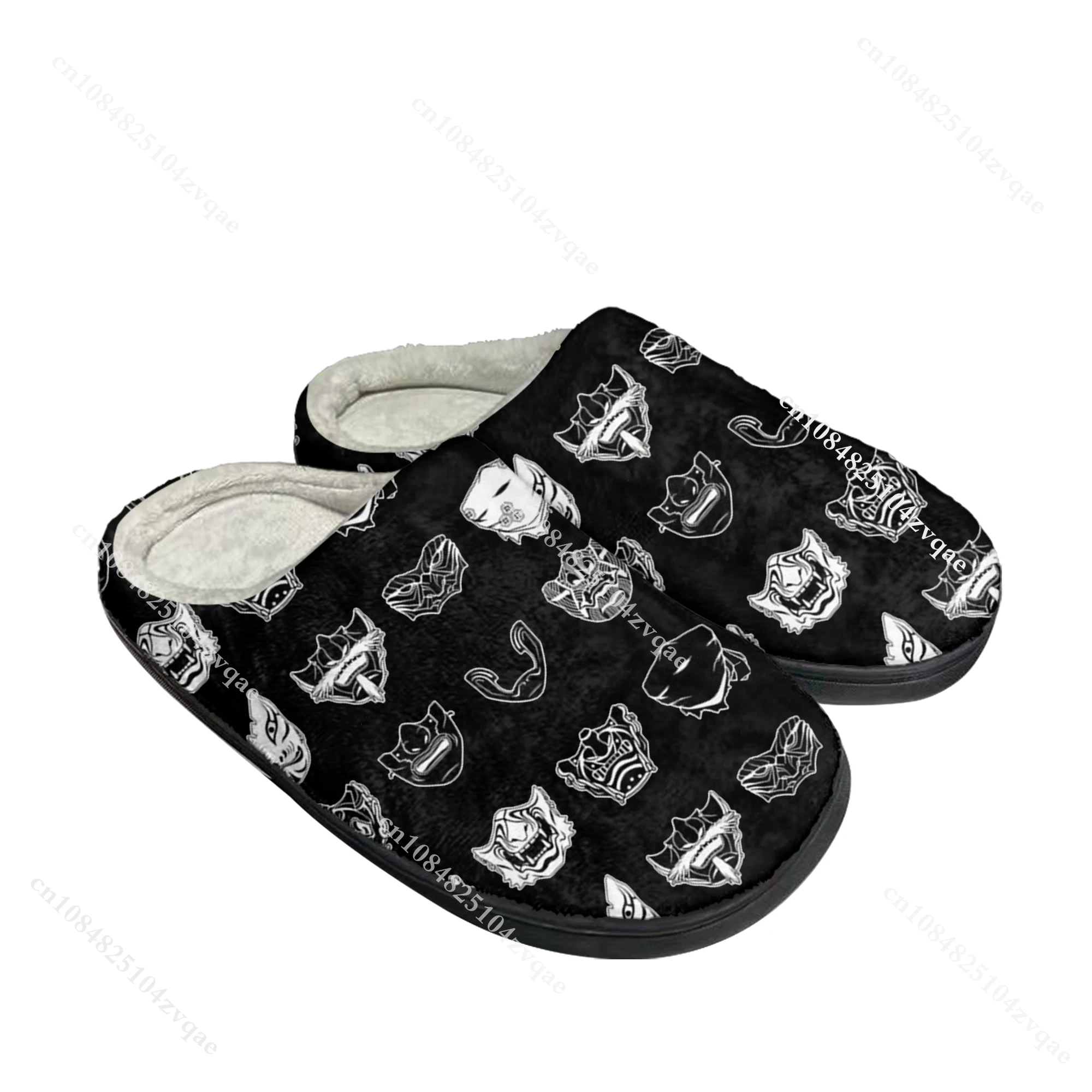 Zapatillas de algodón Ghost of Tsushima para el hogar, juego de dibujos animados, dormitorio de felpa para adolescentes, zapatos informales para mantener el calor, zapatilla hecha a medida