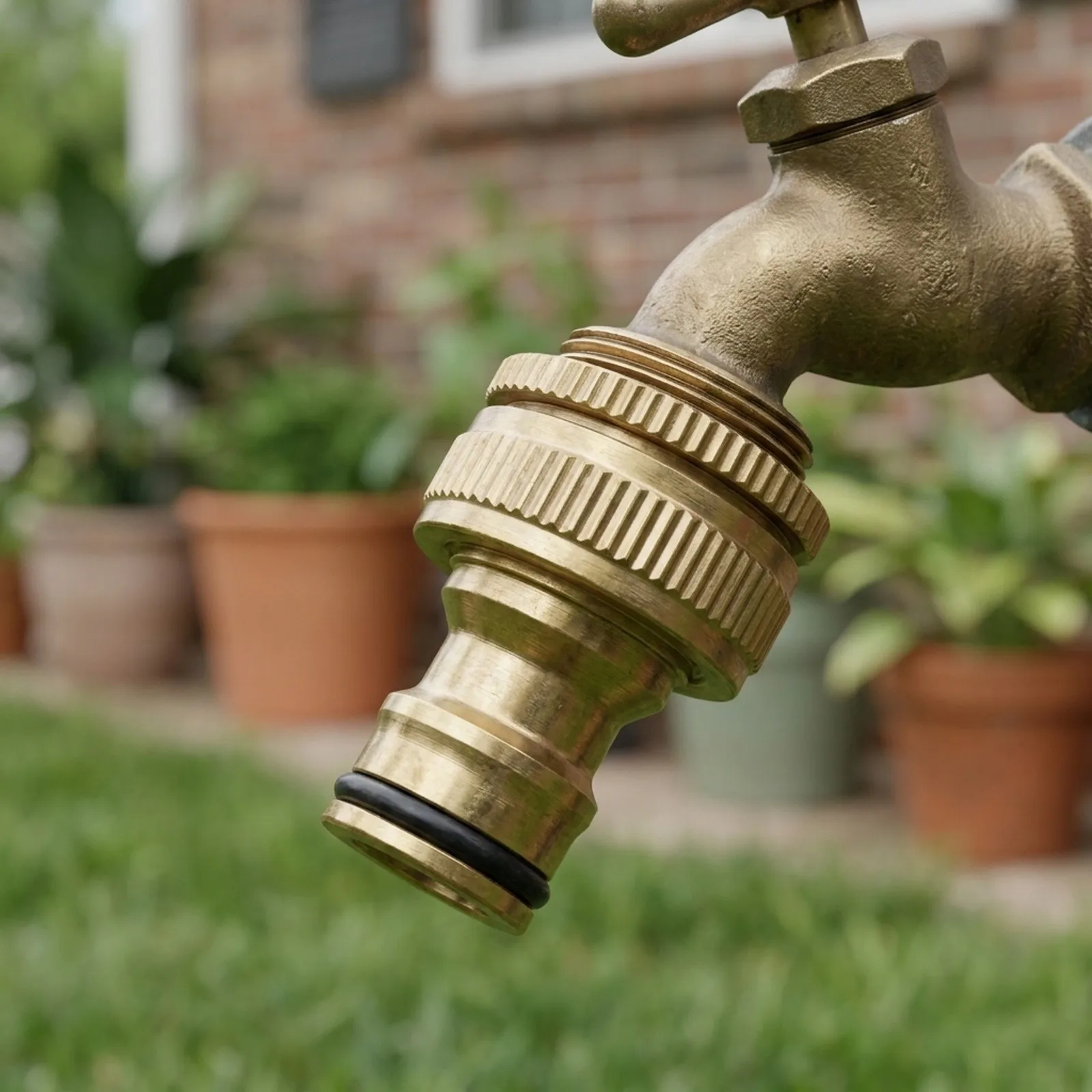 High Qulity Brand New Water Pipe Connector Fitting Adaptor Brass 1/2in G3/4 To G1/2 HOSE Tap Faucet  High Qulity