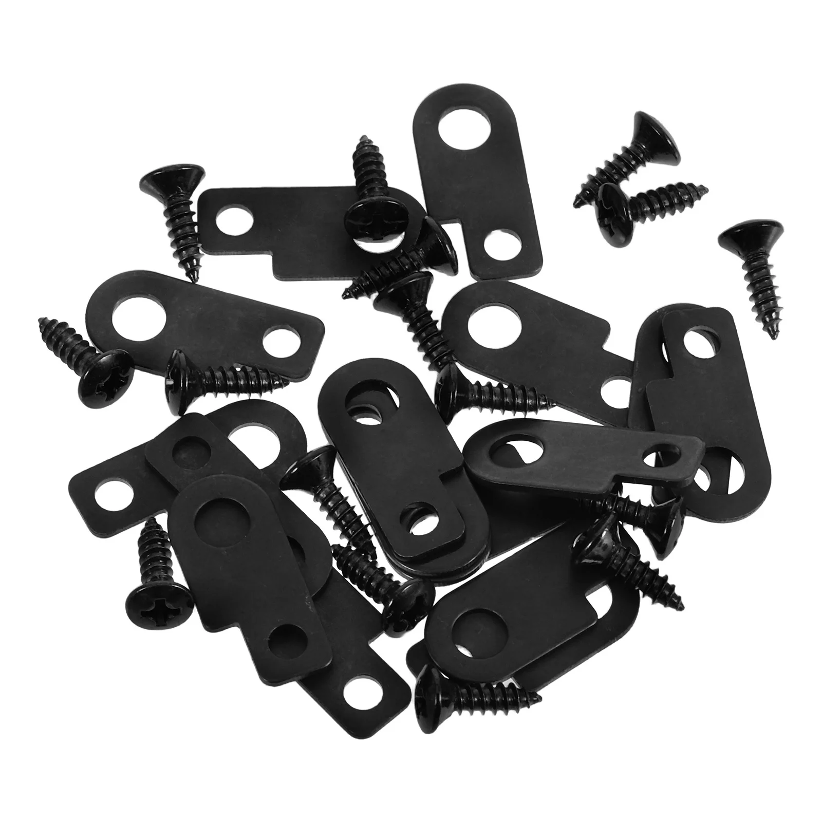 

16Sets Electric Guitar Lock Latch Metal Pedal Mounting Kit Quick Install Stable Effects Pedal Board Brackets Universal Screws