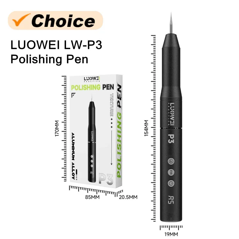 LUOWEI LW-P3 Intelligent Polishing Pen Type-C Port Mobile Phone Motherboard IC Chips Cutting Grinding Screws Removing Tools