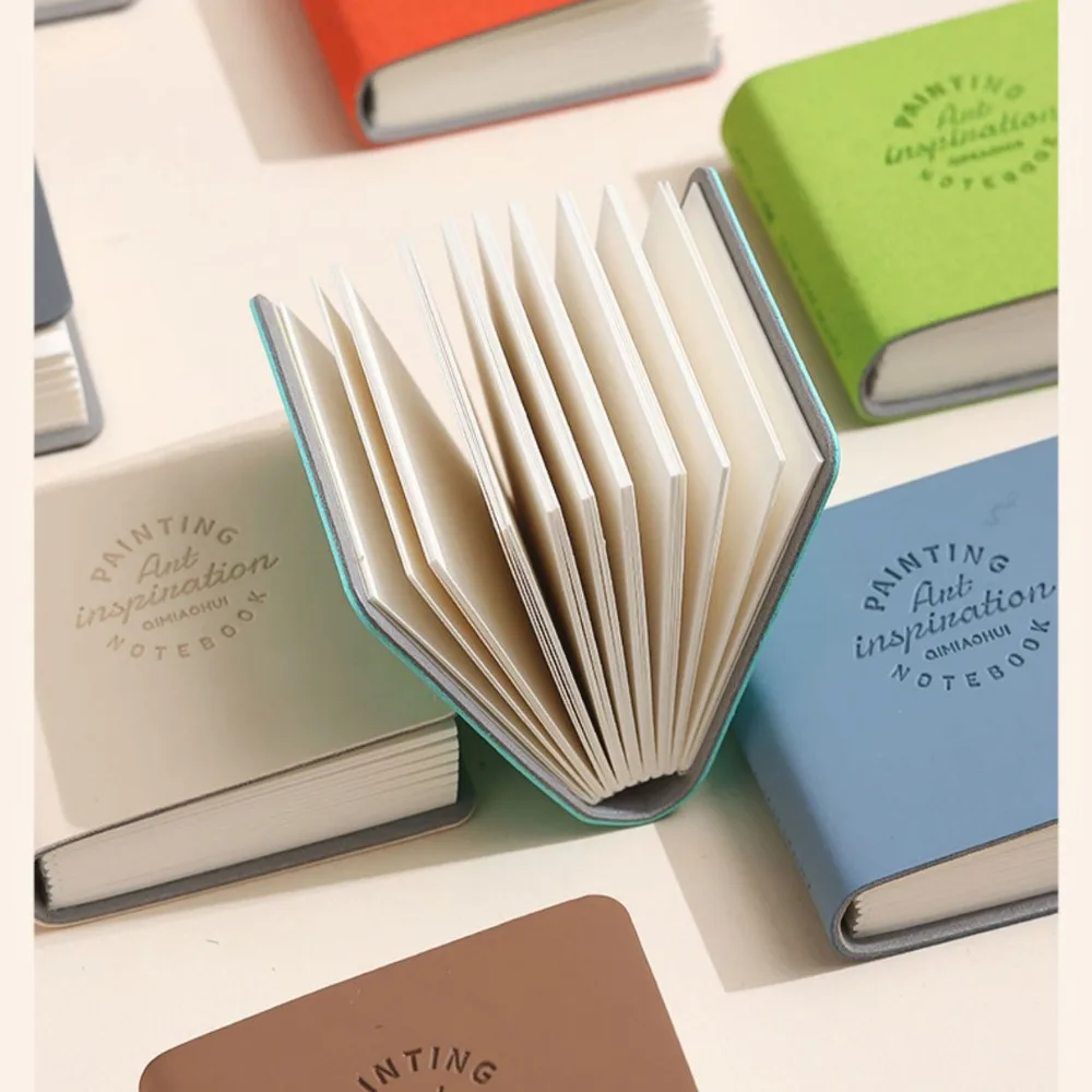 3pcs Cute Mini Paintbook Portable Compact Markbook Pocket Picture Book Cardboard Hand Ledger