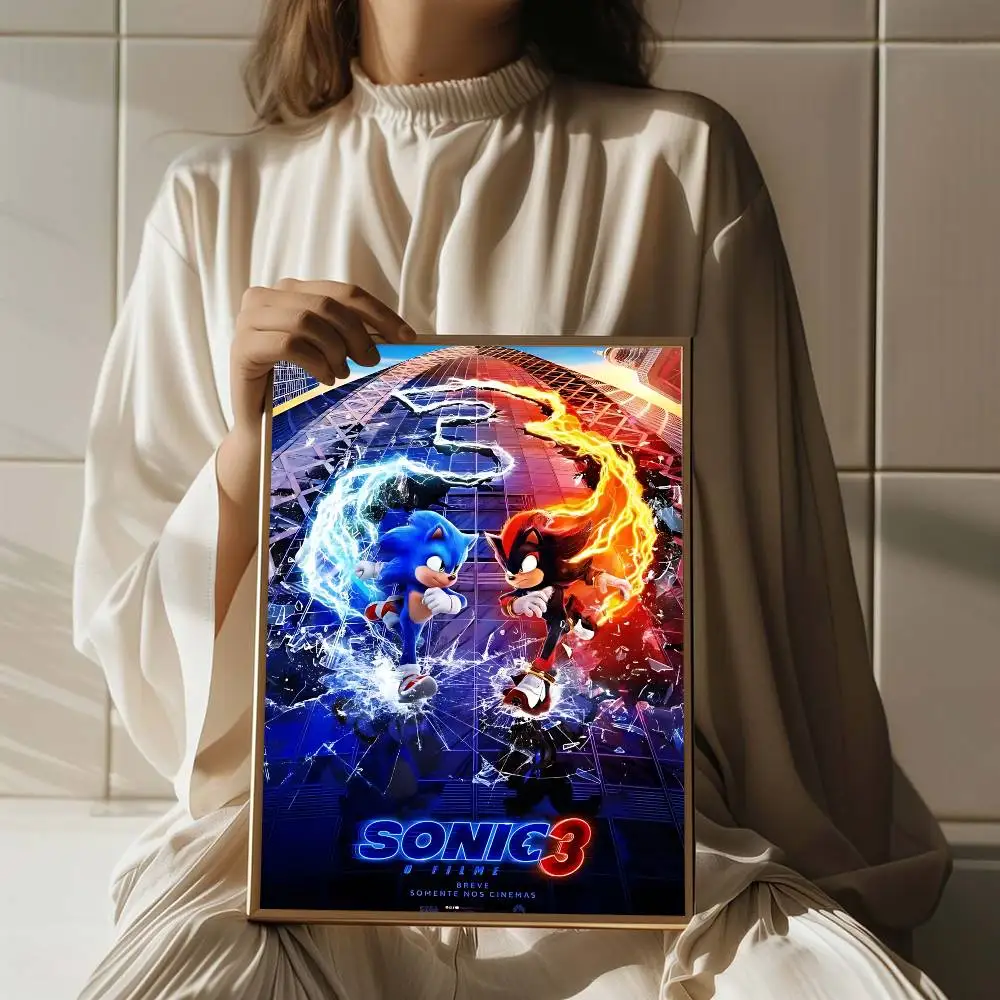 الفيلم الشعبي S-SonicS أنيمي الفيلم لزجة الملصقات خمر غرفة بار مقهى ديكور الشمال ديكور المنزل
