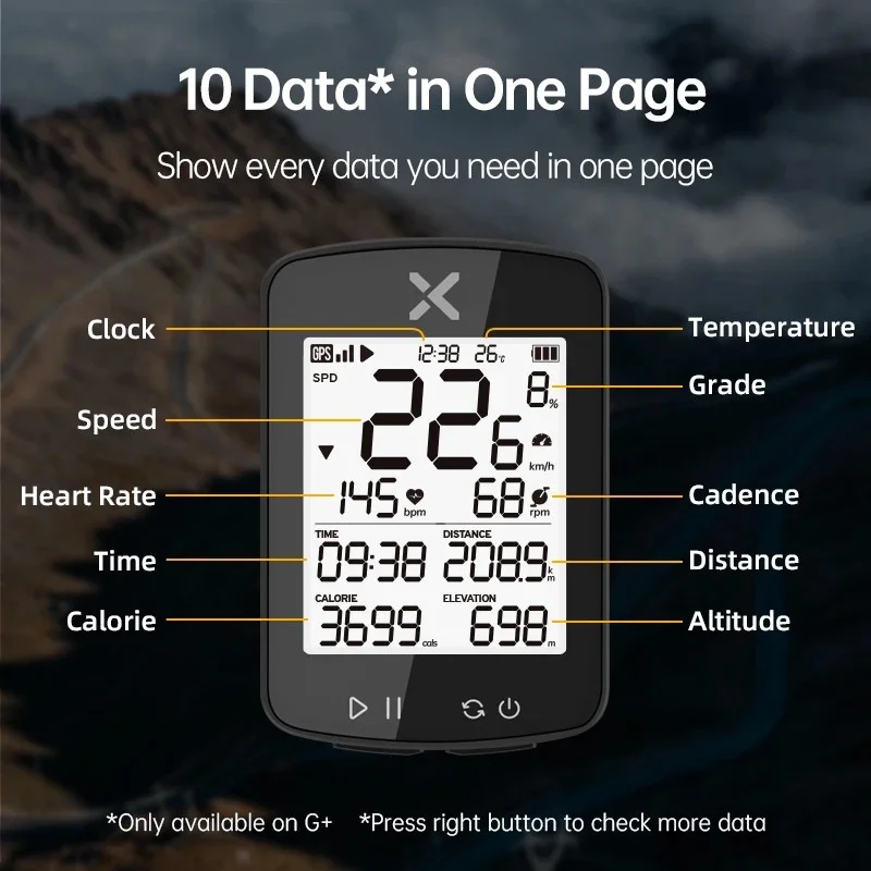 XOSS G2 GPS Cycling Computer G Plus Wireless Speedometer Bluetooth Tracker Waterproof Road Bike MTB Bicycle Odometer
