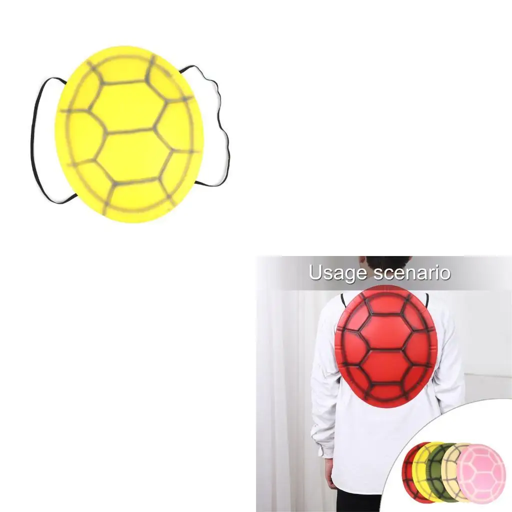 

652F Wearable Tortoise Shell Costume with Elastic Strap for Kid Adult Cosplay Halloween Cosplay Tortoise Costume Accessory
