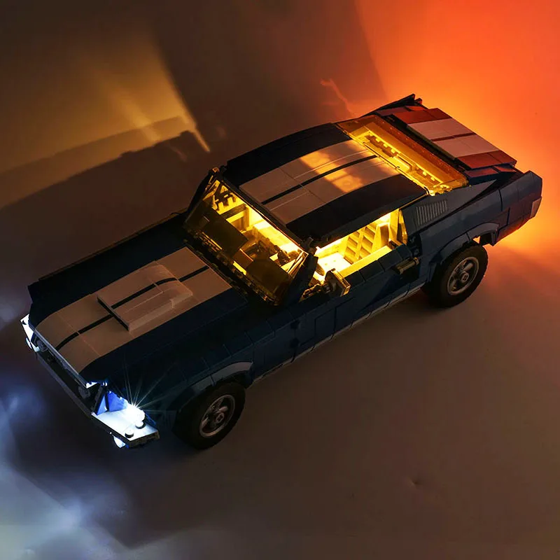 LED lighting kit building block 10265 compatible 21047 Ford Mustang (Only the lights)