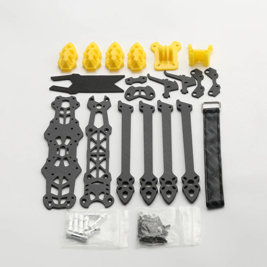 KodaFlux 295mm 7 Inch FPV Frame Kit 3K Carbon Fiber H Type Quadcopter Frame with 5mm Arm for RC FPV Racing Drone