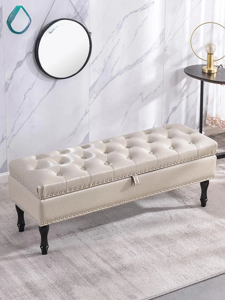 European-style sofa stool shoe store shoe changing stool multifunctional entrance storage