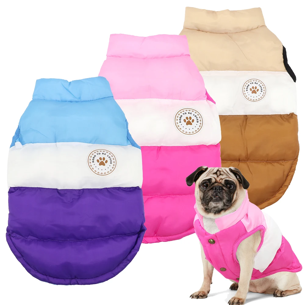 Warm Dog Clothes For French Bulldog Pug Chihuahua Winter Dog Coat Jacket Pet Puppy Clothes Costume Pets Clothing Vest Ropa Perro