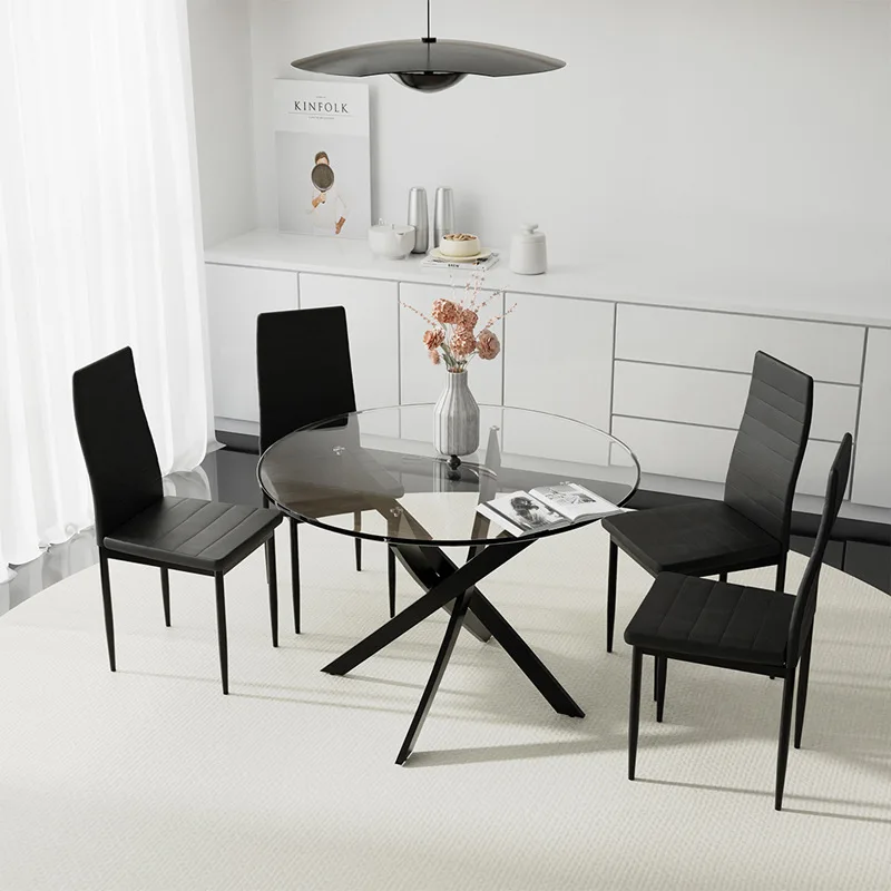 Dining Table and Chair Set Commercial Restaurant Cafe Furniture for Reception Negotiation Area Complete Seating