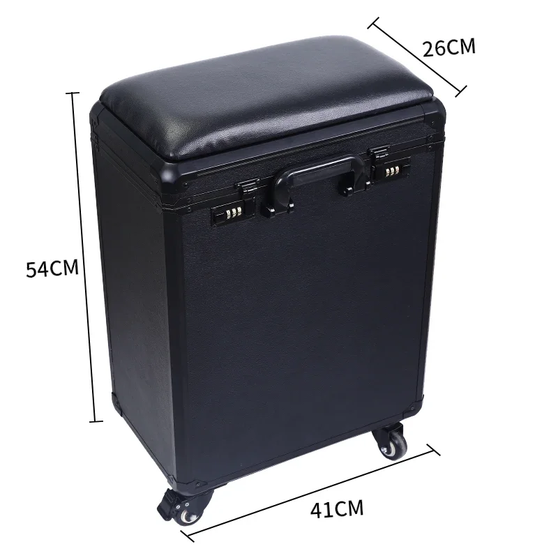 High-Capacity Draw-Bar Box Dual Purpose able Arm Bracket Portable Suitcase Tattoo Trolley Bag Artist Tools Storage Cas