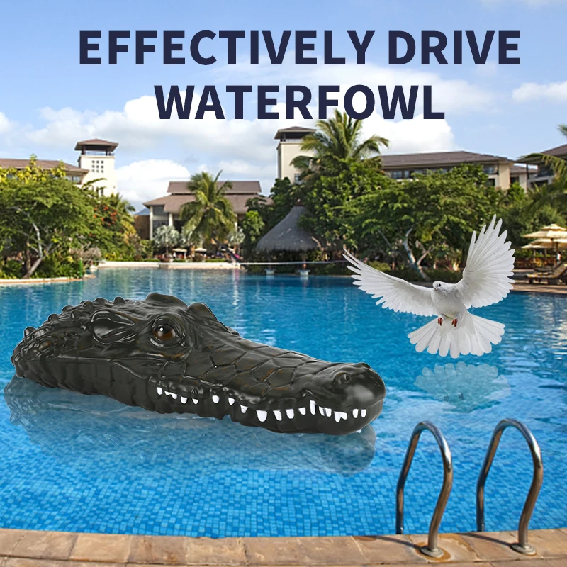 Crocodile Rc Boat 2In1 Ship Simulation Animal Waterproof Remote Control Alligator Electric Summer Water Pool Toys Gift for Kids