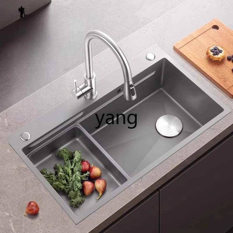 

LMM304 stainless steel kitchen nano large single slot vegetable basin nano dishwasher