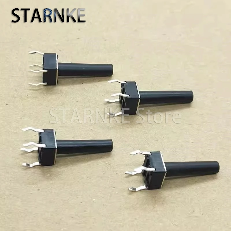 100PCS Vertical 4Pins Tactile Tact Switch 6*6*17/18MM Micro Switch Push Button Switch Copper Feet